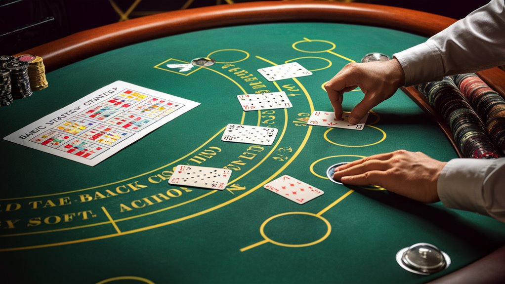 learn blackjack decision tables