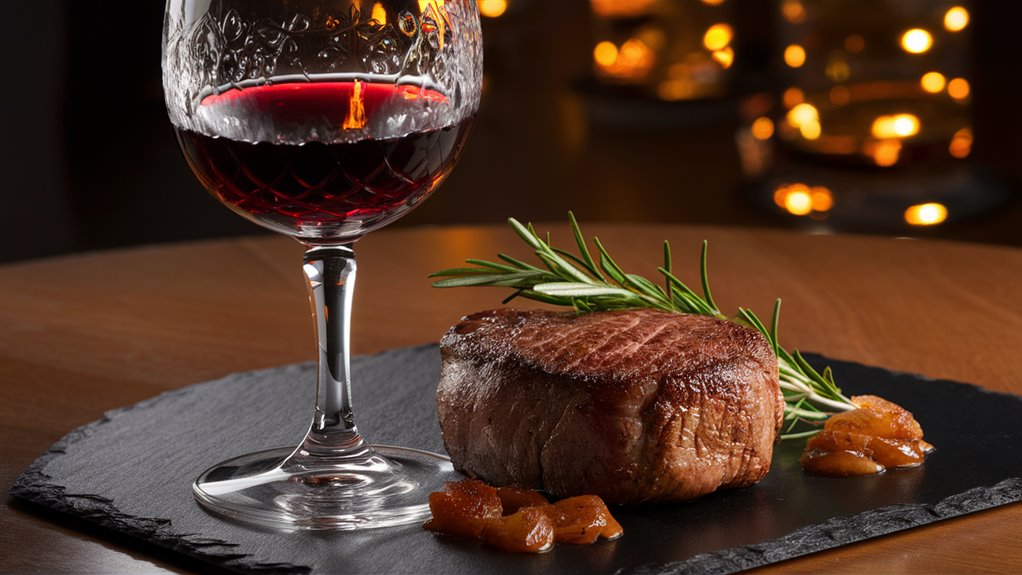 casino wine food matches