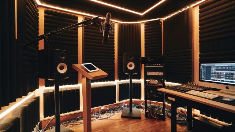 karaoke studio recording setup