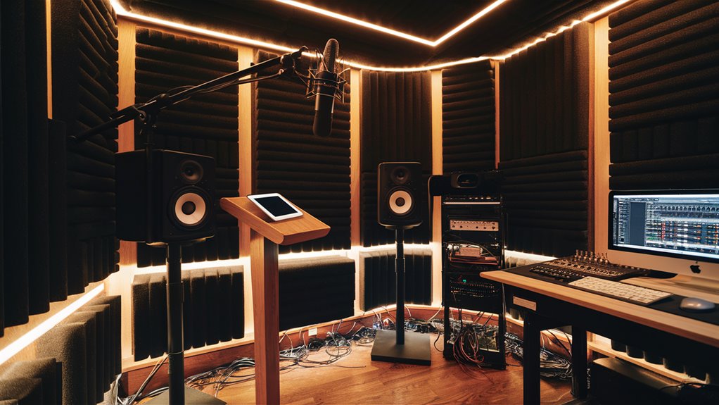 karaoke studio recording setup