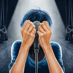 sing confidently despite stage fright