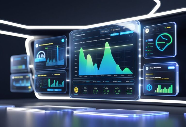사용자 이탈 방지를 위한 슬롯 콘텐츠 연동 시스템의 3D UX 대시보드 화면